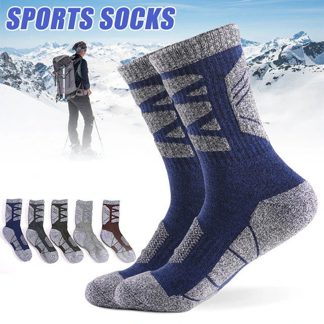 Calcetines impermeables transpirables para hombre, medias cálidas para  esquí, Camping, fútbol, pesca, nieve, ropa de invierno - AliExpress