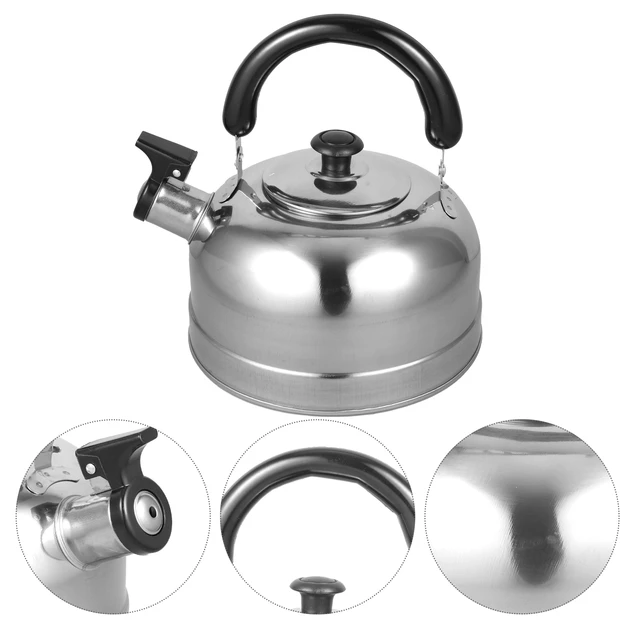 Whistling Tea Kettle Stainless Steel Stovetop Tea Pot Water Kettle Flat  Bottom Boiler with Infuser Sound Pot Gas Stove Kettle - AliExpress