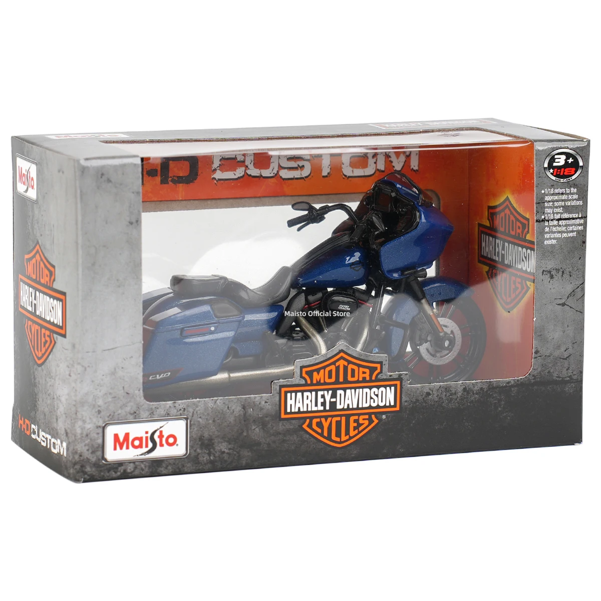 Maisto 1:18 Harley-Davidson 2022 CVO Road Glide Die Cast Vehicles Collectible Hobbies Motorcycle Model Toys 6