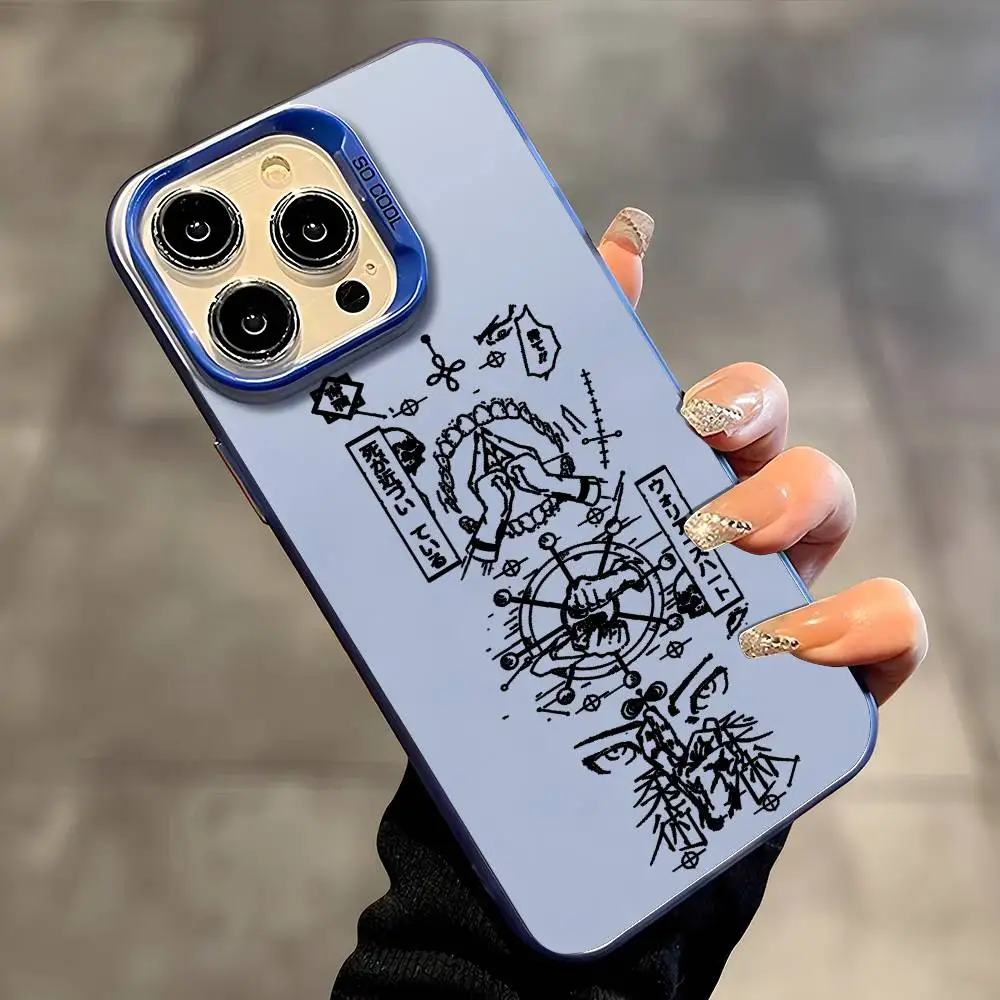 Aurora Laser Shockproof Anime Jujutsu Kaisen Phone Case - Multicolor  Cover