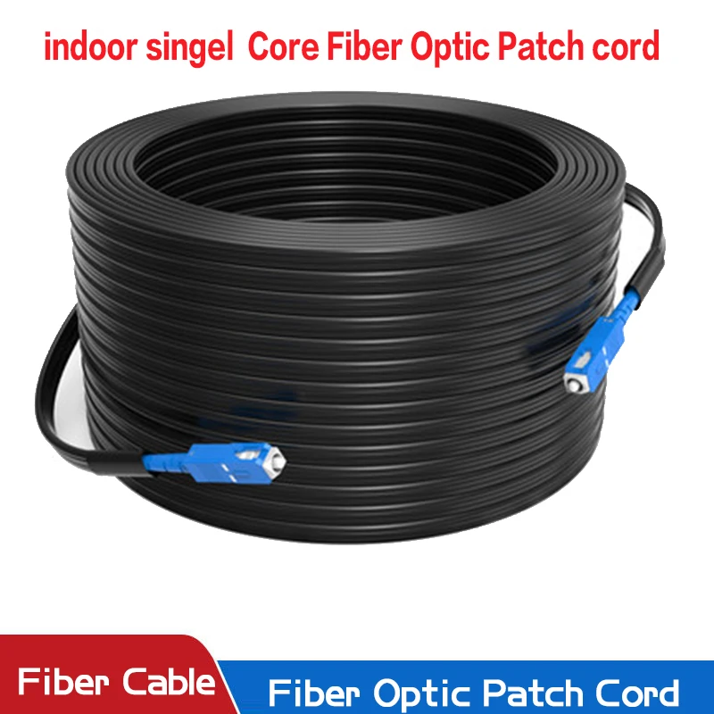 Premium Single Mode Simplex Fiber Optic Indoor Patch Cord - SC-UPC Connectors