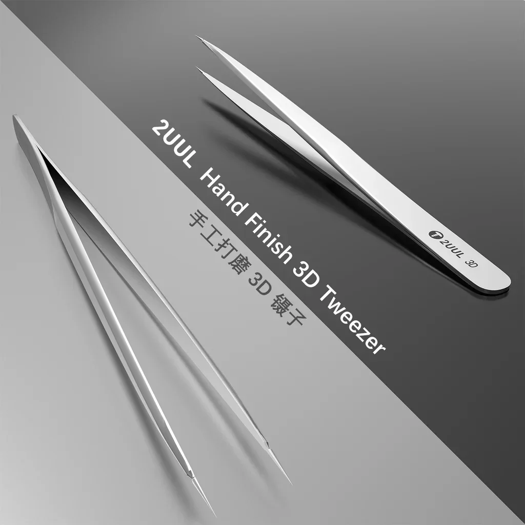 2UUL TW21 TW22 Non-magnetic Stainless Hollow Stencil Tweezers PCB Board Soldering and IC Chip Positioning Holding Tweezer precision tweezers tweezer tool esd anti static tweezers pimples blackhead tweezers blackhead clip tweezers soldering tweezers phone repair tweezers ceramic tweezers barbecue tweezers