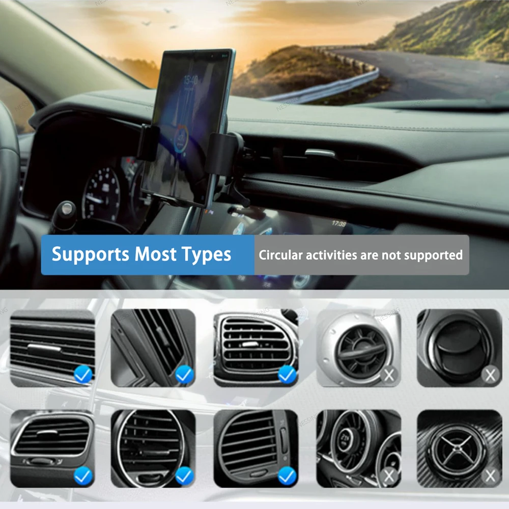 Olycism 15W Chargeur sans Fil Voiture Support de Téléphone Double Olycism 15W Chargeur sans Fil Voiture Support de Téléphone Double
