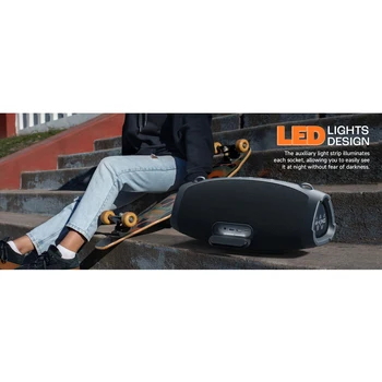 W-KING X10 Bluetooth Speaker, 120W Max Portable Loud Speakers Wireless Bluetooth Boombox, 70W IPX6 Waterproof Outdoor Party Large Big Speaker, Triple Passive Radiator/Subwoofers*2-Deep Bass/42H/TF/AUX/EQ 7