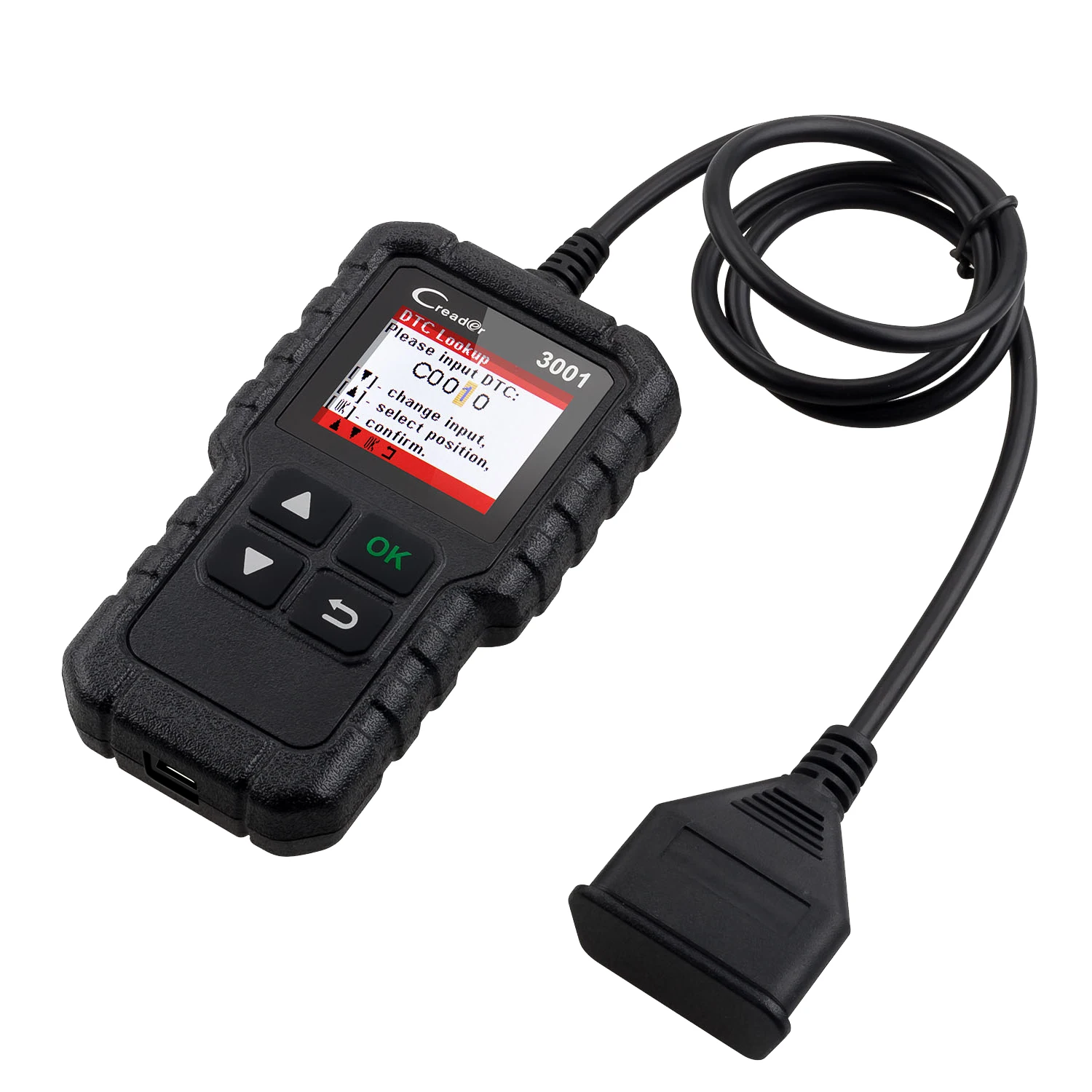 LAUNCH X431 Creader 3001 Full OBDII/EOBD code reader scanner Multilingual CR3001 Car diagnostic tool PK ELM 327 big car inspection equipment Code Readers & Scanning Tools