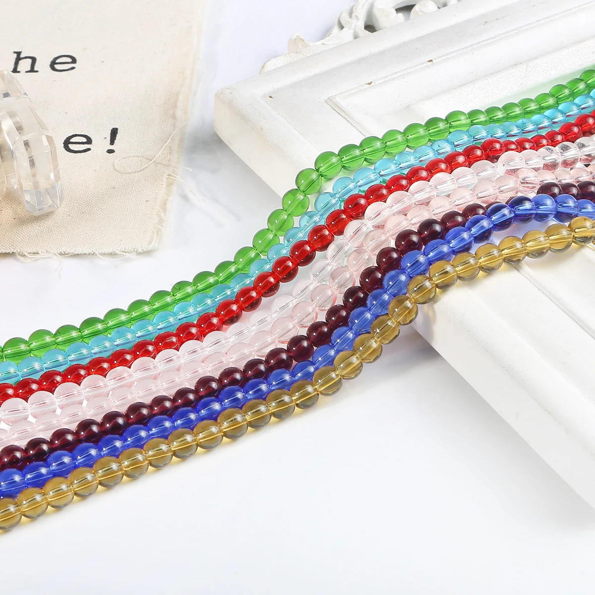 50 stücke 6mm Doppelkegel 5301 Österreich Kristall Perlen Lose Perlen Schmuck Machen kostenloser versand BBA015 – Detail 2