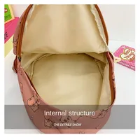New Large Capacity Capybara Backpack Breathable Cartoon Student Schoolbag Nylon Ultra-light Book Bag 2