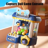 Small Claw Machine Household Indoor Mini Coin Operated Gaming Machine Doll Egg Twisting Machine Girl's Birthday Gift Prize Toys 1