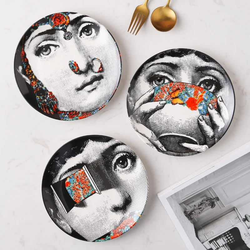 Decorative Ceramic Plates Artistic Tableware for Dining Display Home Party Use ceramic tableware set