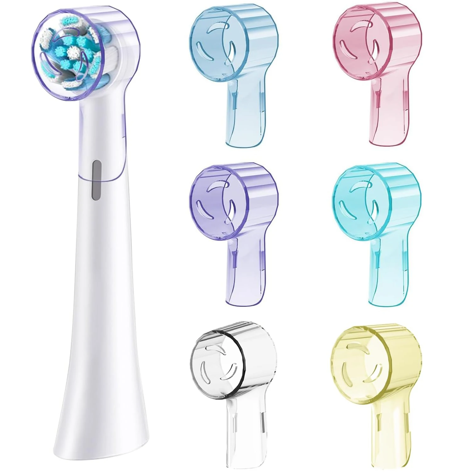 Pack of 6 Dustproof Toothbrush Head Covers