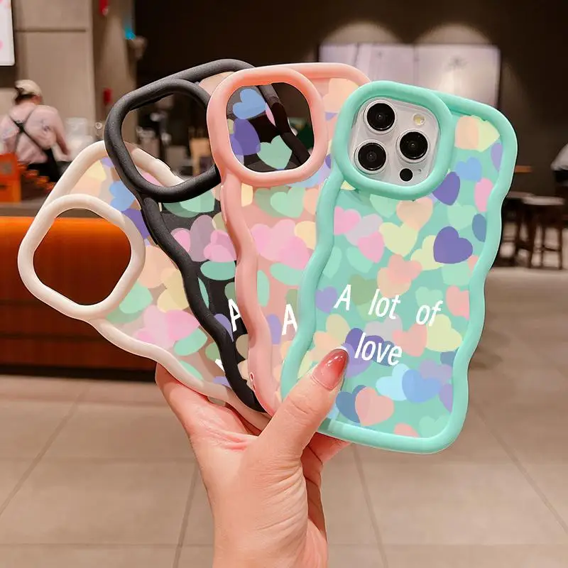 Love Heart Design Phone Case – Stylish and Durable Protection