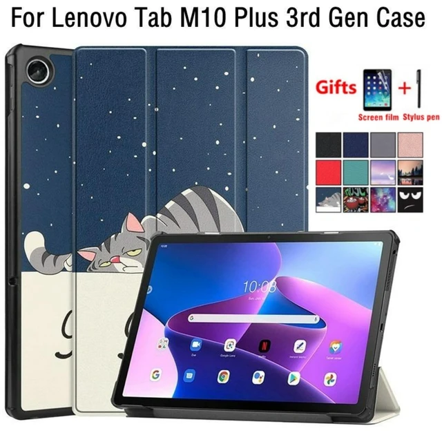 Funda Compatible Lenovo Tab M10 Plus 3rd Gen 10.6 TB-125/128FU Giratoria  Azul