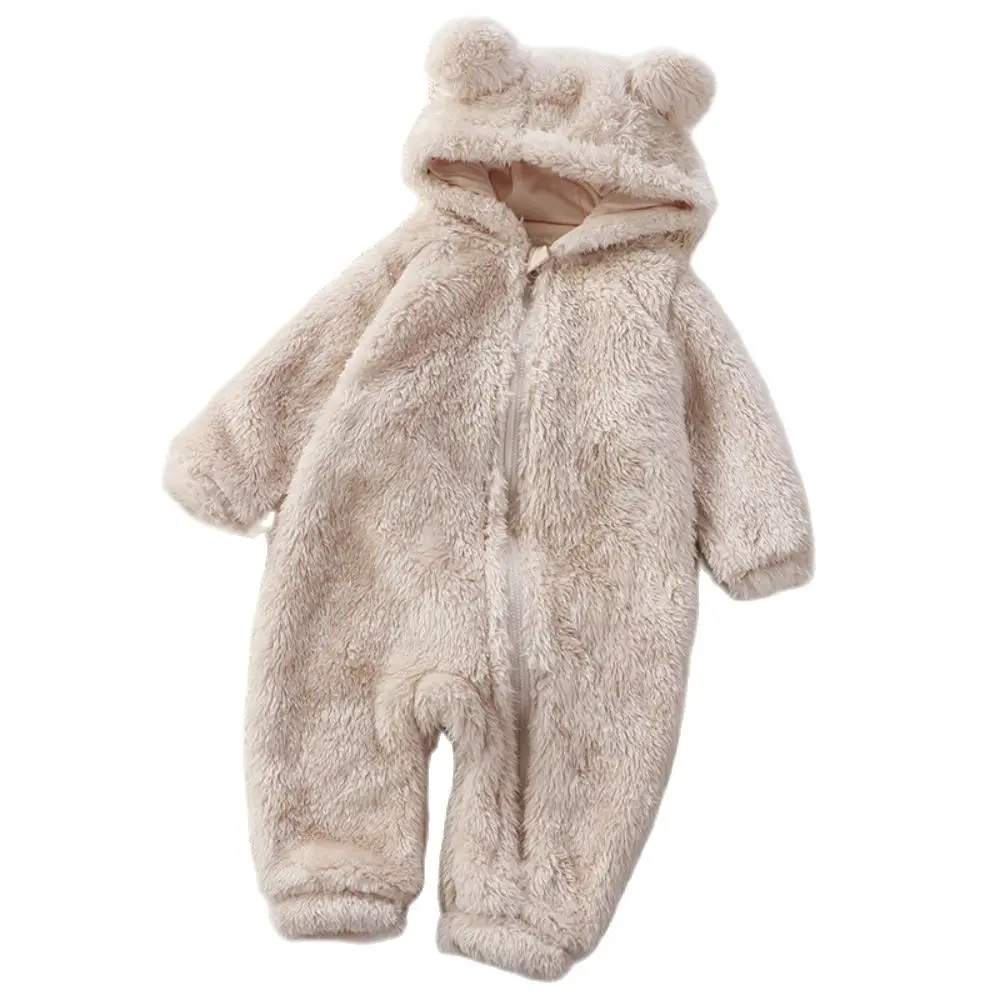 Newborn Snowsuit Baby Bear Onesie Newborn Boys Girls Fleece