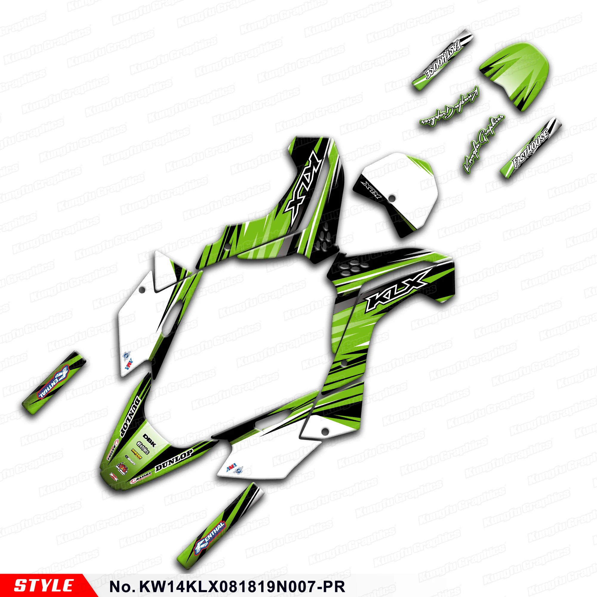 

Графическая оболочка для мотоцикла для Kawasaki KLX140 2008-2020, KW14KLX081819N007-PR