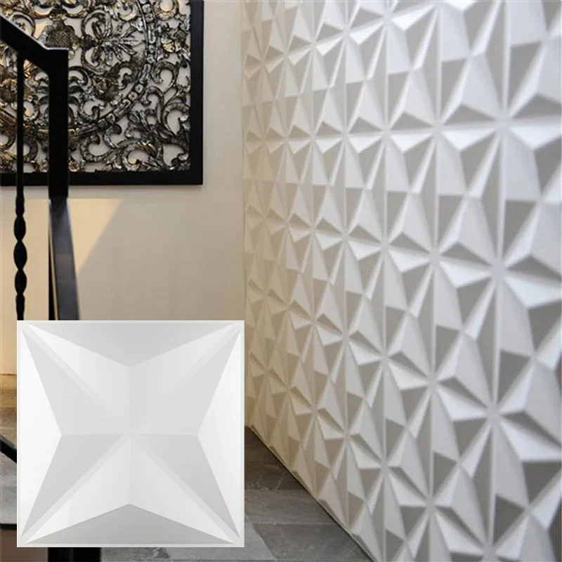 

30cm 3D Plastic Molds For 3D Tile Panels Mold Plaster Wall Stone Wall Art Decor Plastic Form 3D Wall Panel Sticker Ceiling Panel