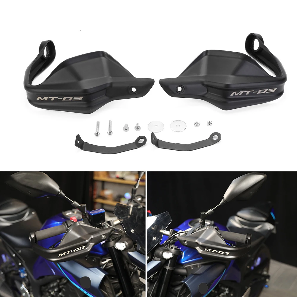 

MT-03 Handlebar Handguard Shield For YAMAHA MT03 MT25 2015-2024 Motorcycle Accessories Hand Guard Wind Deflector Lever Protector