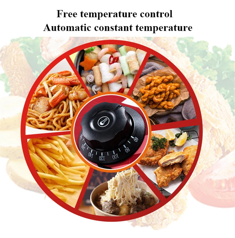 Electric 220V Deep Fryer Machine For Chips Chicken Large Capacity 20L 30L Frying Machine with Oil Drain Faucet 3