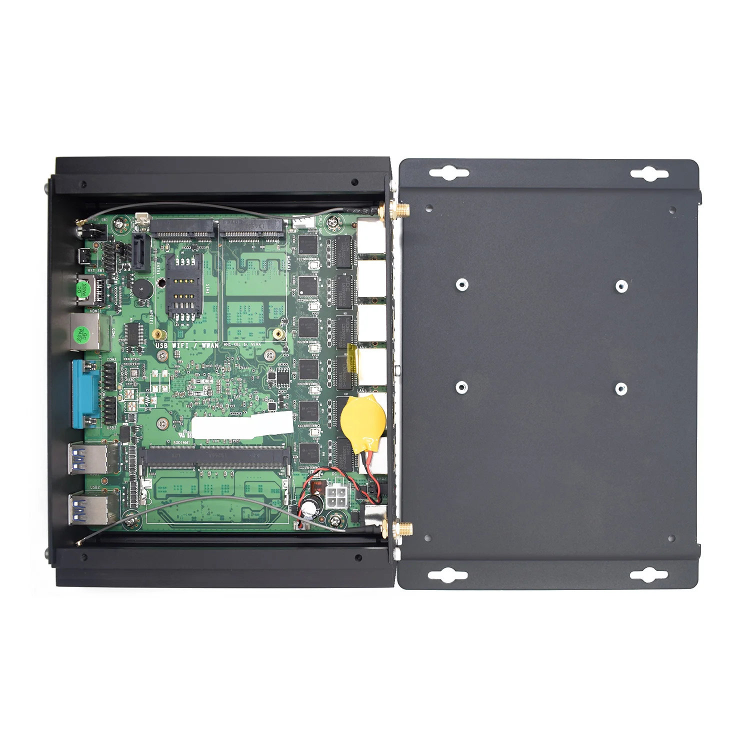 2.5G LAN Core i7 10610U 6×Intel i225 Mini PC Fanless Industrial Soft Router PfSense Firewall Appliance ESXI 4K 5