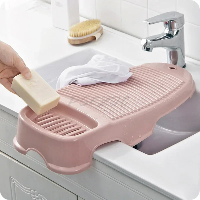 Thickened Plastic Anti-slip Washboard for Hand Washing Clothes Shirts Household Laundry Scrubbing Board