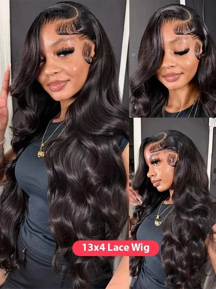 46 40 Inch Body Wave Loose Wigs HD Transparent Lace Human Hair Wig 13x4 13x6 HD Pre Plucked Pre Cut Lace Frontal Wig For Women 3