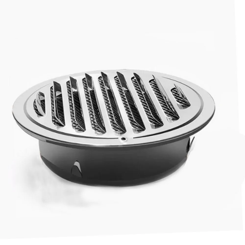 304 Flat Head Stainless Steel Cowl Vent Duct Exhaust Grille Rat proof Smoke Exhaust Pipe Outside