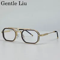 Lunettes de soleil rectangulaires Steampunk pour hommes 2026 – Marque de luxe, style rétro punk, double pont, protection UV400 4