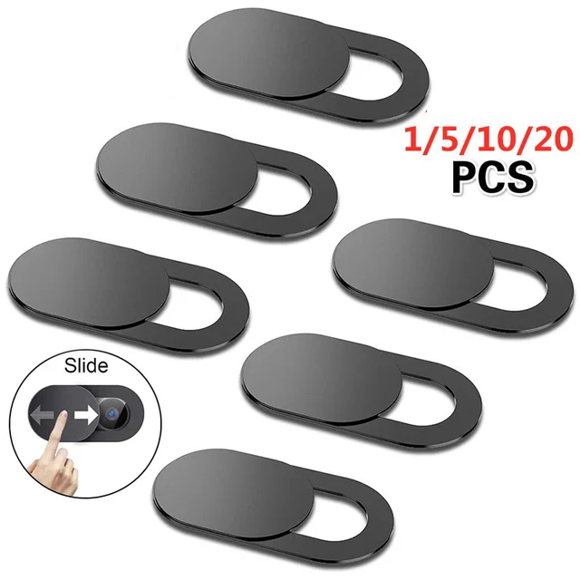 Webcam Cover Shutter Magnet Slider Plastic Camera Cover for Privacy and Security