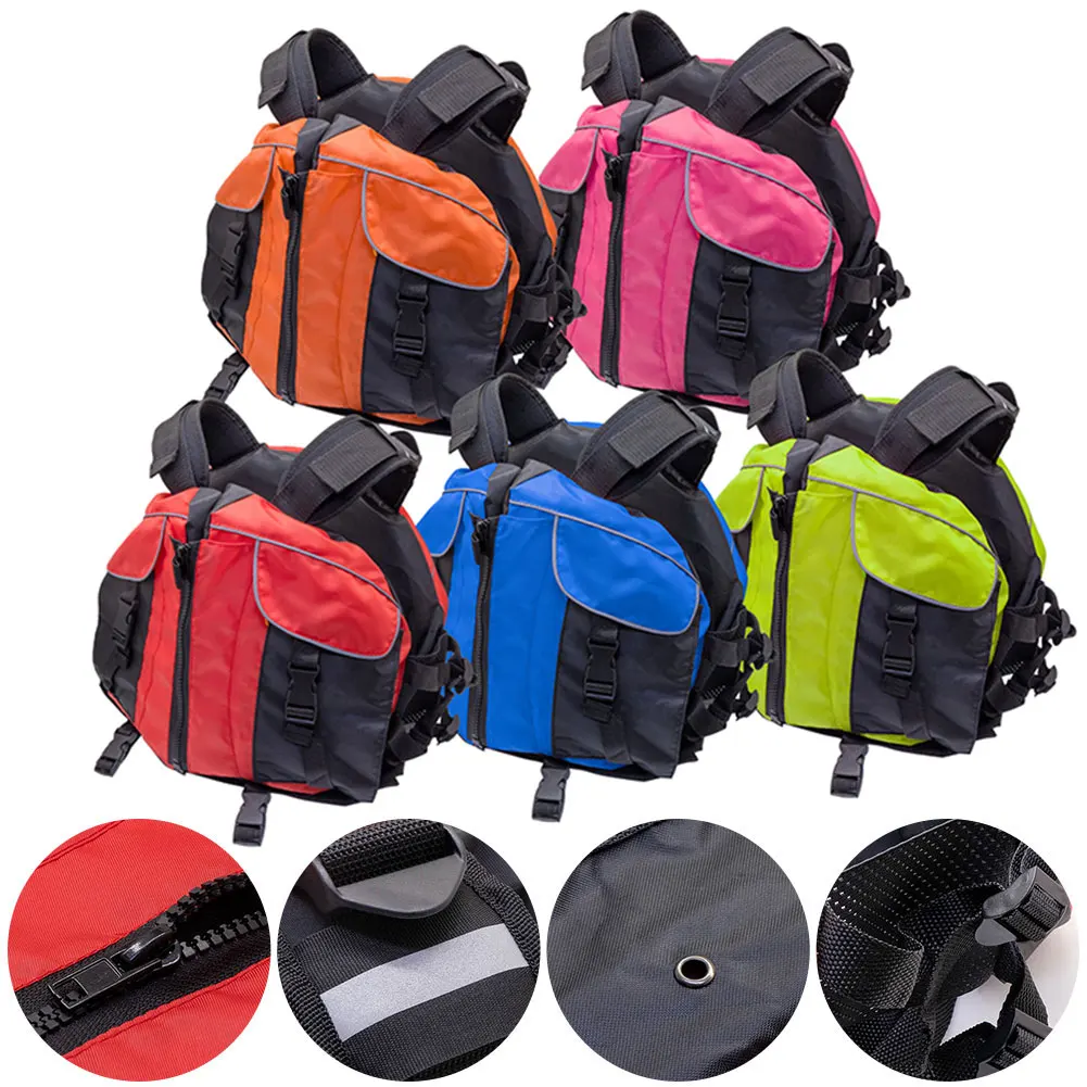 Portable Swim Jacket Adjustable Water Sports Safety Vest Floating Life Vest for Snorkeling Swimming Kayaking Boating