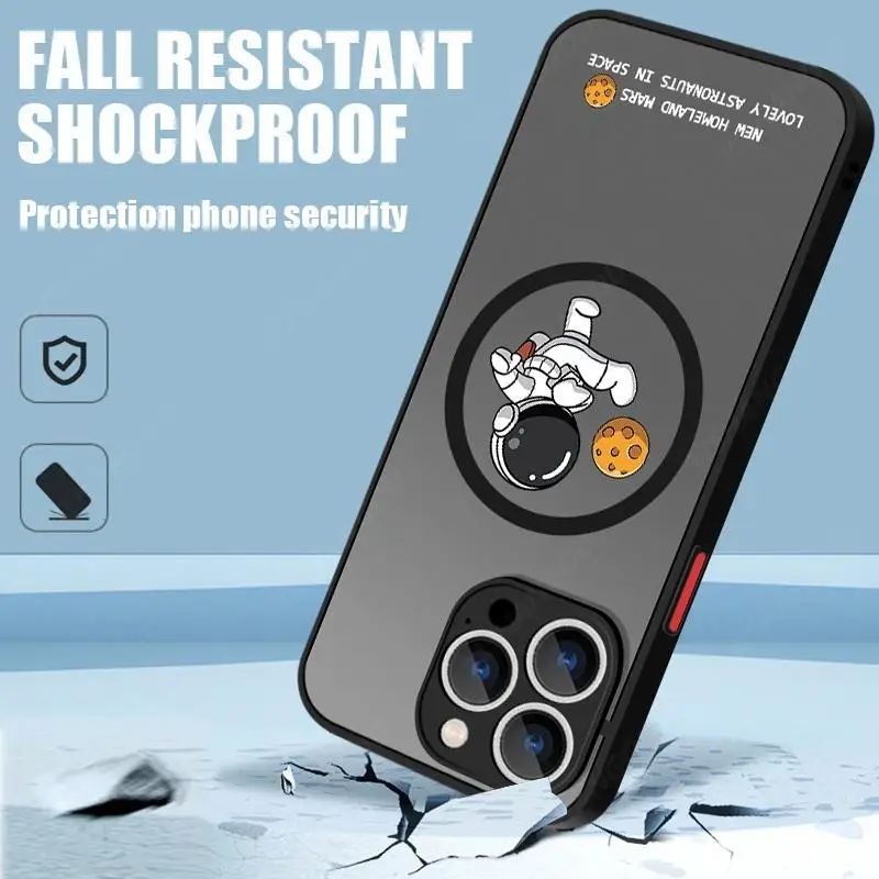 Luxury Magnetic Astronaut Shockproof Slim Case - Hard Back Cover