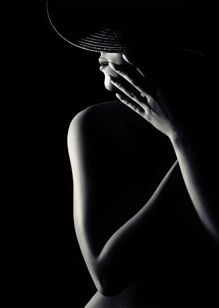 Canvas Painting Wall Art Picture Modern Woman Sexy Nude Body Art Posters and Print Black White Nordic for Living Room Home Decor