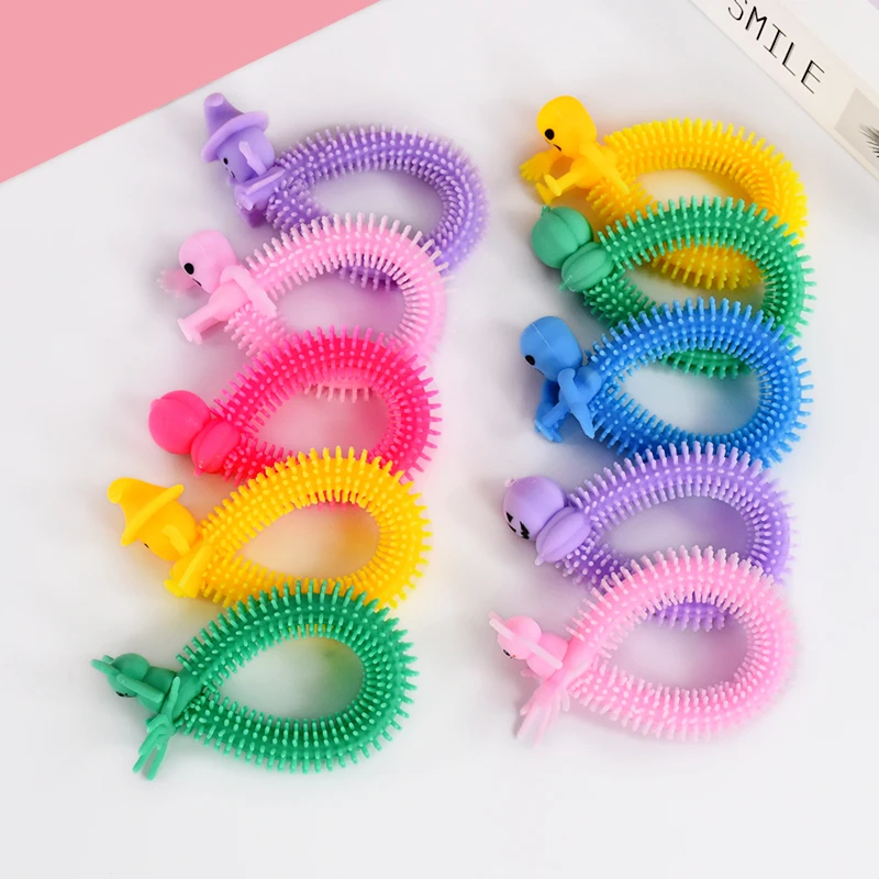10/20Pcs Halloween Stretching Sensory Toys Kids Adult Fidget Toys Wristband Decompression Toy Boys Girls Birthday Party Favors