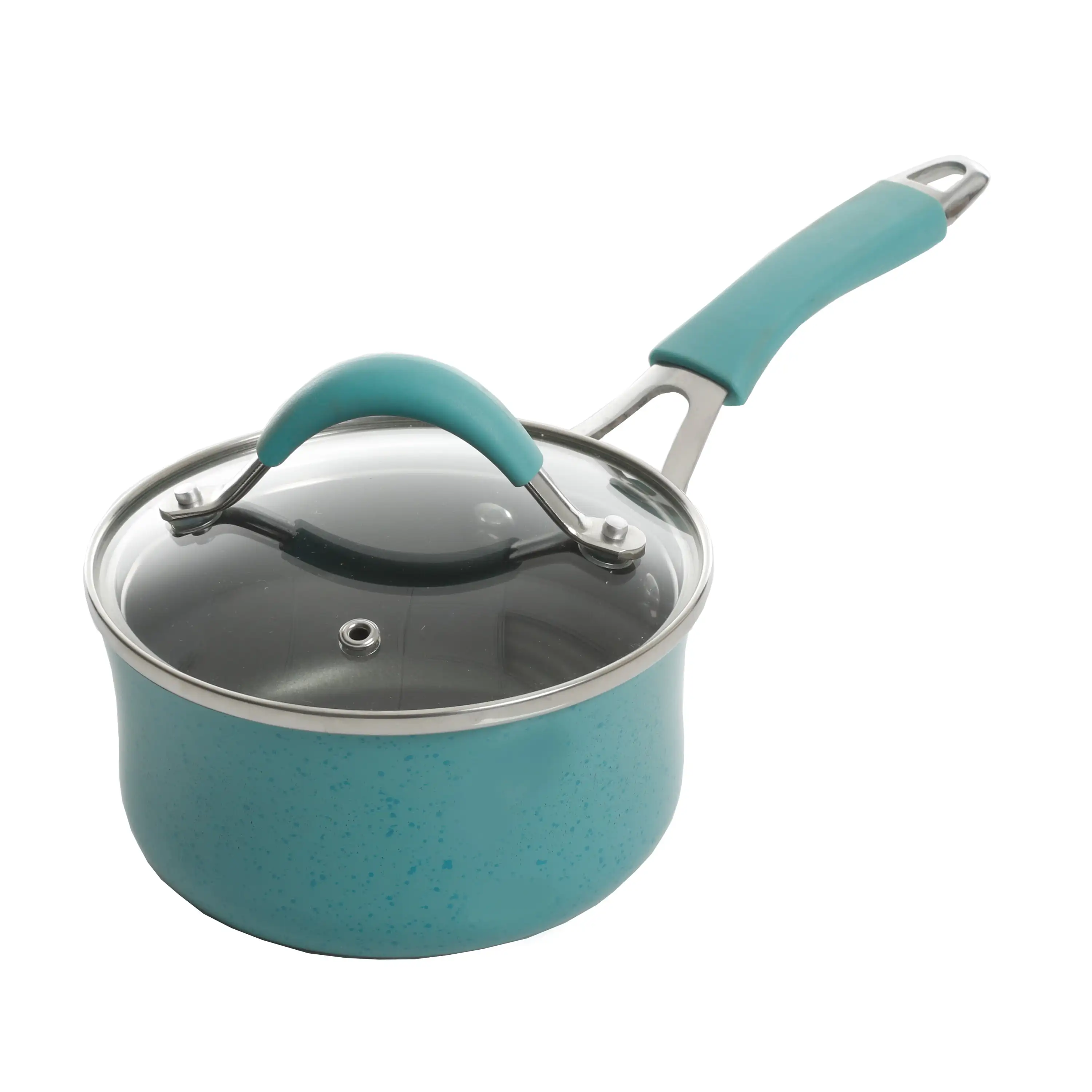 The Pioneer Woman Vintage Speckle & Cast Iron 10-Piece Non-Stick Cookware  Set, Turquoise 