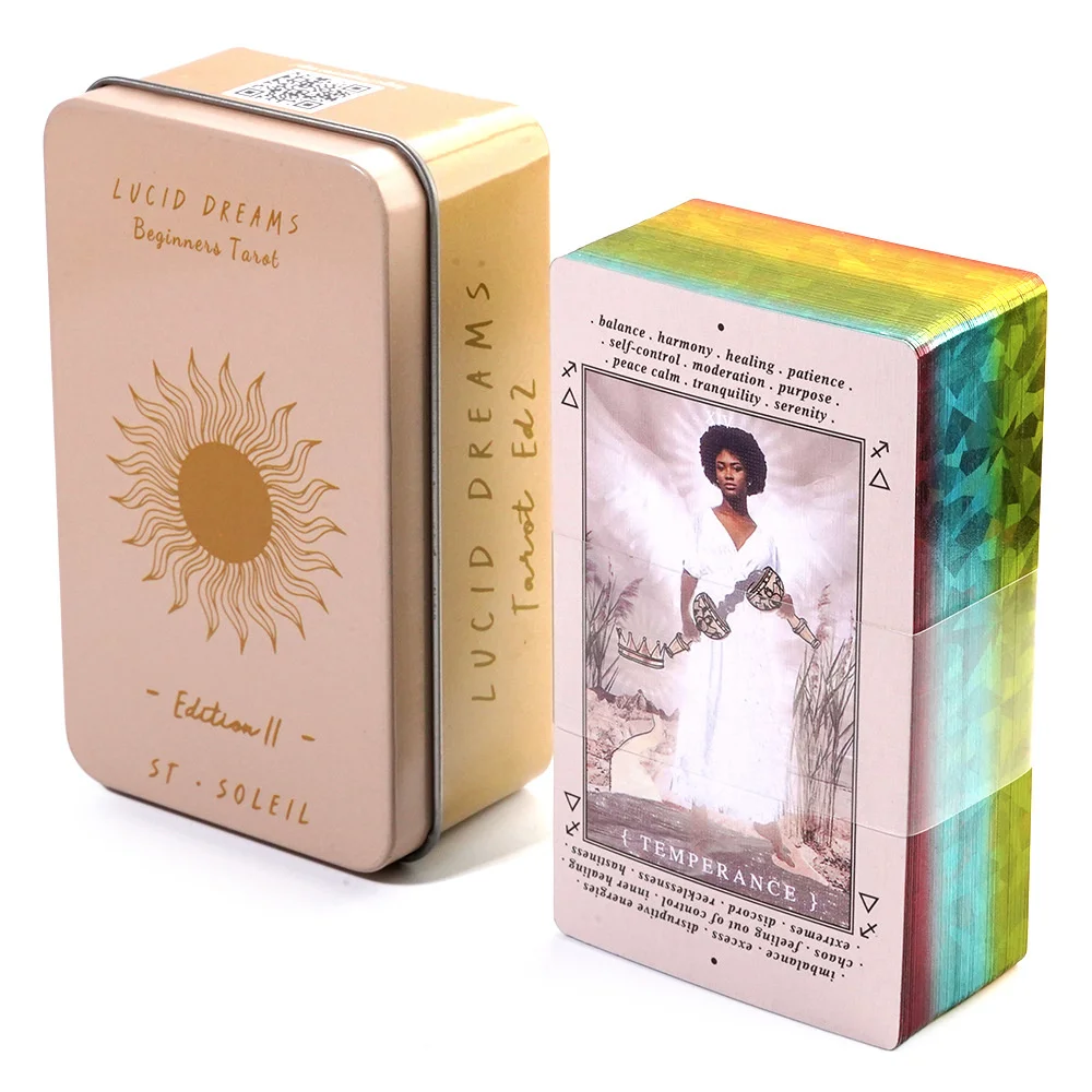 Dreams Tarot Witches Tarot Cards Tin Box Card Edge Gild for Divination Personal Use the Best Gifts for Tarot Card Lovers 3