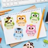 240 Pages Cartoon Animal owl Memo Pads Set Sticky Notes Stationery Label Notepad Self-Adhesive Memo Book For School Office 4