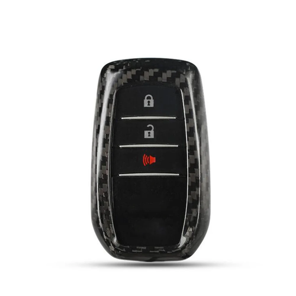 

1 Set Carbon Fiber Car Key Case Cover Shell Fit For Toyota Alpha RAV4 Alphard Pvivia Key Protective shell