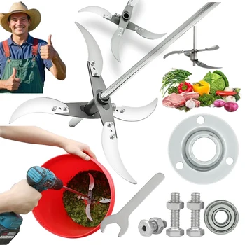 High-quality lawn mower blade set with rust-resistant stainless steel blades, a versatile set perfect for farm needs