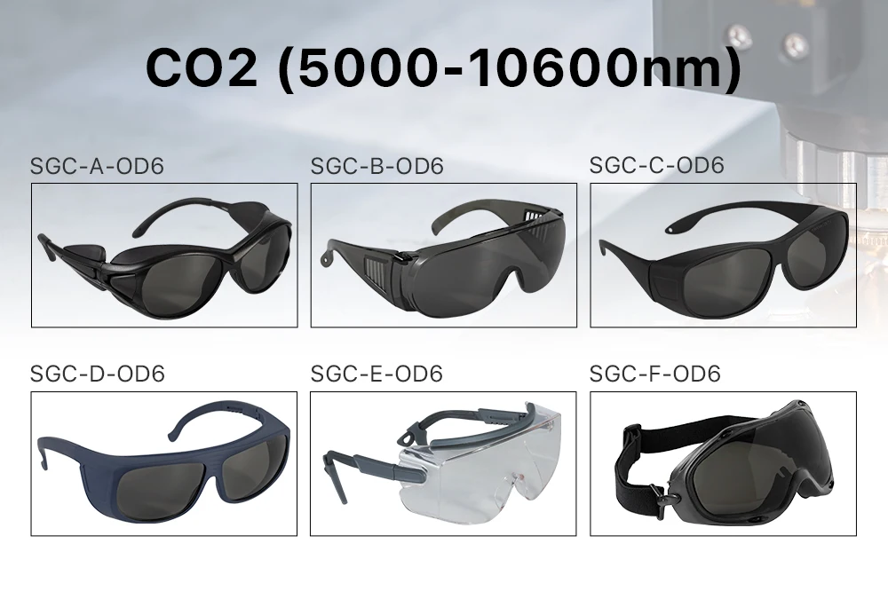 Cloudray 10600 nm Laserschutzbrille OD6+ CE Style A Schutzbrille für CO2-Laserschneidmaschine – Detail 3