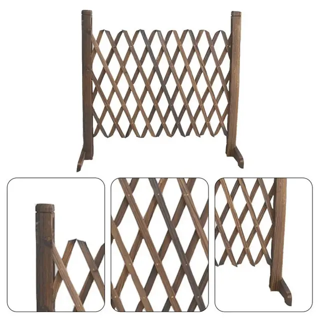 Cm Behúzható Bővíthető Kerítés Dekoratív Fa Kisállat -Biztonsági Teraszos Kerti Gyep Dekoráció Kert - Image 3