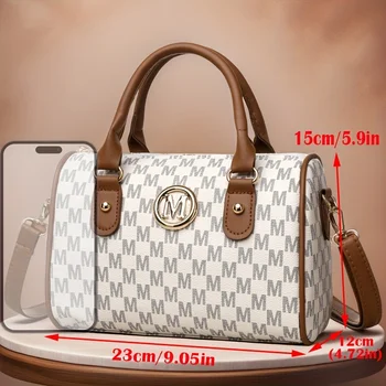 حقيبة كروس نسائية صغيرة على الكتف بتصميم ذهبي 