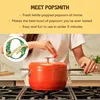 Popcorn Popper in Mint - 6 Quart Stovetop Popcorn Machine - Stainless Steel Popcorn Maker Compatible with All Stovetops 2