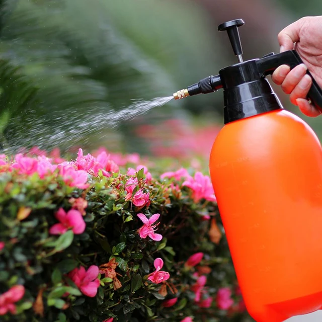 New 2L/3L Portable Pressure Garden Spray Bottle Kettle Plant Flowers  Irrigation Watering Sprayer Garden Tools Orange Wash Car - AliExpress