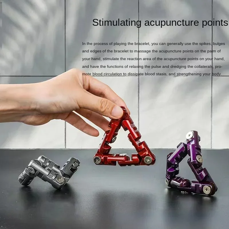 Metal Infinite Flip over Chain Stress Reducing Toys Antistresse Fidget Gadgets Relieve Stress Reducing Novelties Exercise palms fidget toy sensory fidget toy anti stress toy