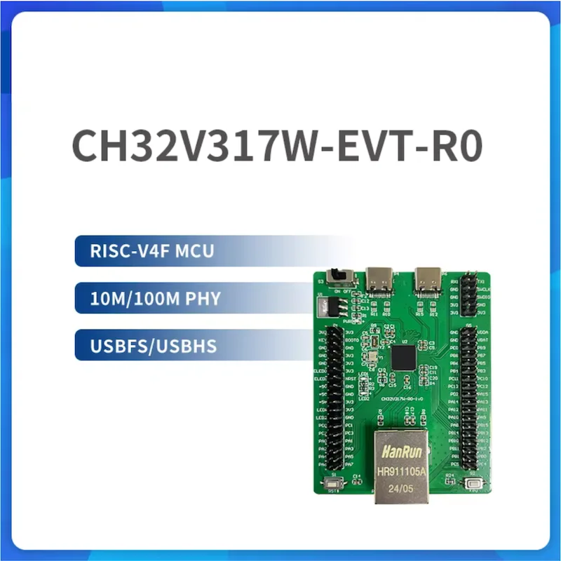 1개/로트 CH32V317WCU6 평가 보드, V4F, 이더넷 MAC + 10M/100MPHY