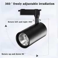 Led Track Light Tricolor Rail Track Ceiling Lamp Tricolor Spot Led Lamp 20W Spotlight indoor Light Fixture for Living Room Decor 2