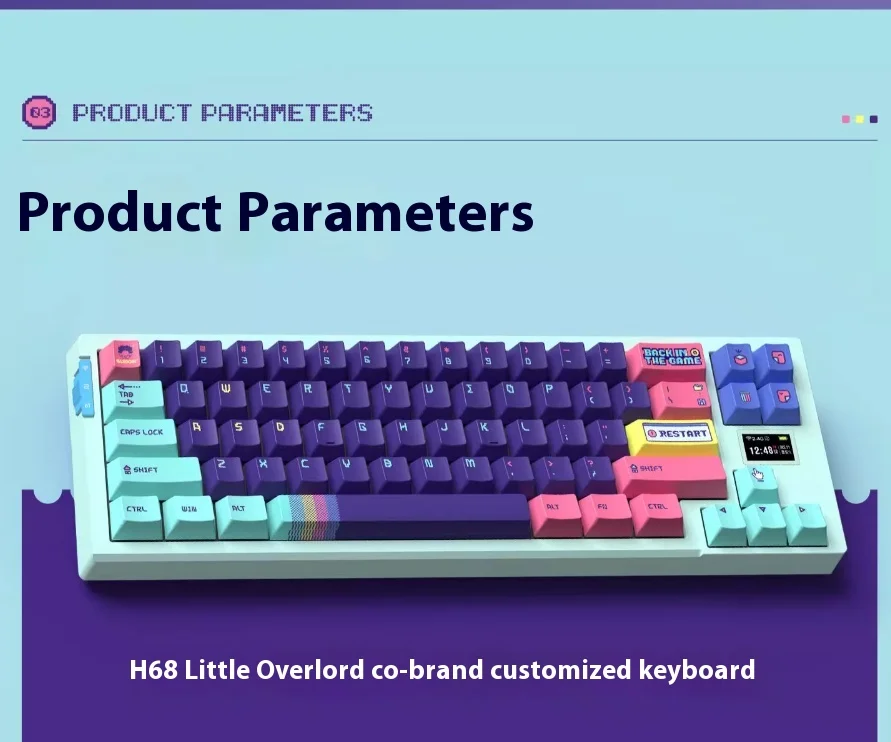 

VGN X68 mechanical keyboard co branded game power wireless Bluetooth the third mock examination customization