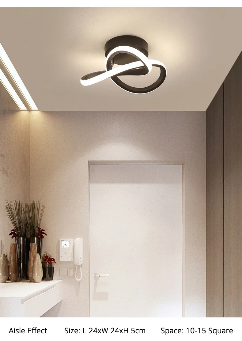 Moderne Led-Deckenleuchte Innen Lampen Für Minimalistischen Balkon Gang Beleuchtung Hause Korridor Veranda Kanal Nordic Garderobe Home De Sb63327F2435A4Bf7Bf94E06329E515Ebr