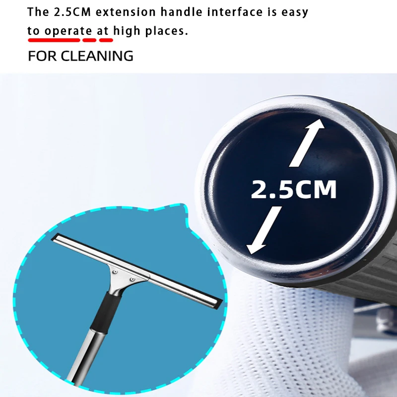 Glass Cleaning Squeegee Window Wiper Window Cleaning Tool Rubber Blade for Bathroom Shower Home Car dining table Glass Cleaning 5