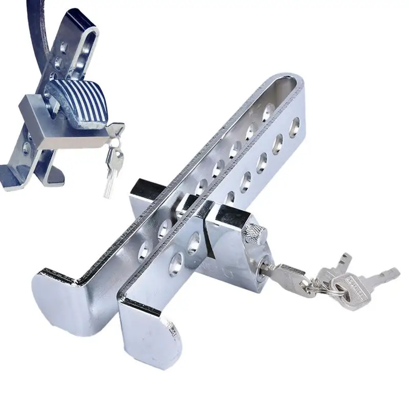 

Car Security Lock Universal Auto Car Brake Clutch Pedal Lock Anti-Theft Solid Stainless Steel Locker For SUV Business Car Truck