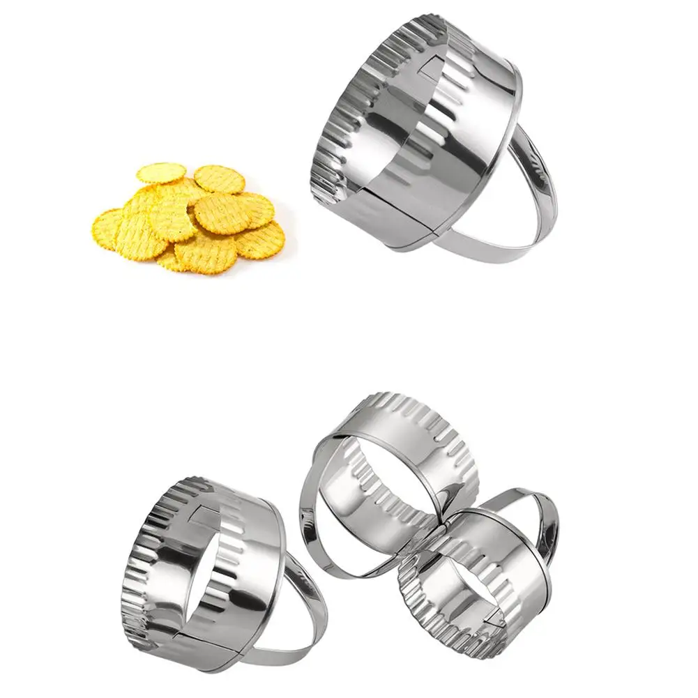 

Round Biscuit Mold Stainless Steel Dumpling Skin Cutting Mold DIY Biscuit Pastry Cake Baking Tools Kitchen Baking Pastry Gadget