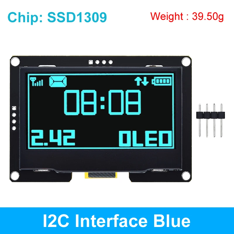 2.42-Inch OLED HD Display Module with SPI/IIC Interface